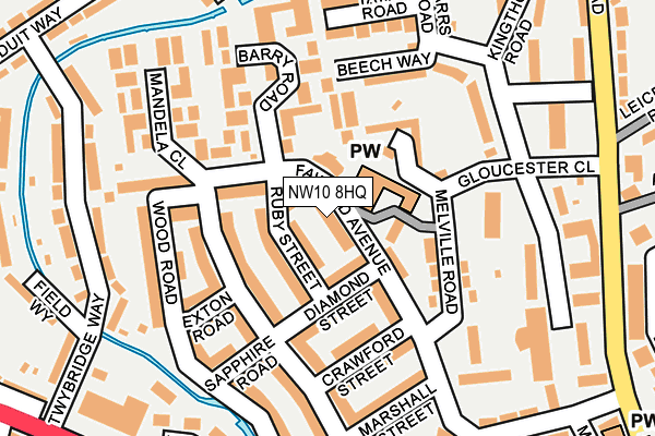 NW10 8HQ map - OS OpenMap – Local (Ordnance Survey) NW10 8HQ map - OS OpenMap – Local (Ordnance Survey)