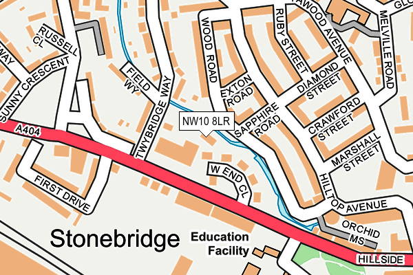 NW10 8LR map - OS OpenMap – Local (Ordnance Survey) NW10 8LR map - OS OpenMap – Local (Ordnance Survey)