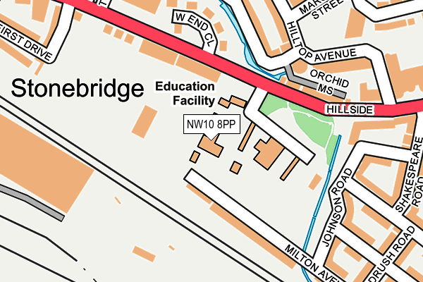 NW10 8PP map - OS OpenMap – Local (Ordnance Survey) NW10 8PP map - OS OpenMap – Local (Ordnance Survey)