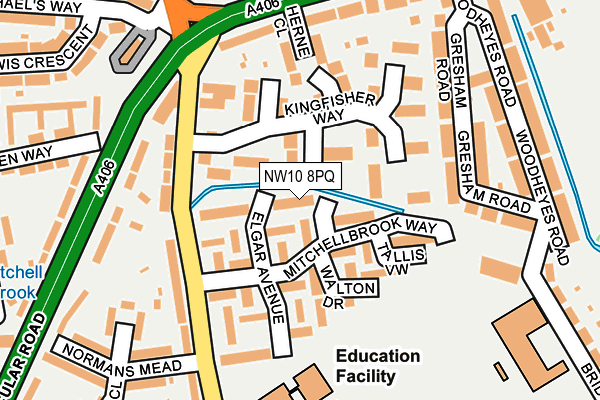 NW10 8PQ map - OS OpenMap – Local (Ordnance Survey) NW10 8PQ map - OS OpenMap – Local (Ordnance Survey)