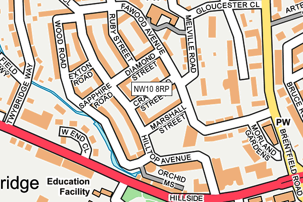 NW10 8RP map - OS OpenMap – Local (Ordnance Survey) NW10 8RP map - OS OpenMap – Local (Ordnance Survey)