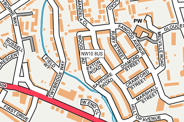NW10 8US map - OS OpenMap – Local (Ordnance Survey) NW10 8US map - OS OpenMap – Local (Ordnance Survey)