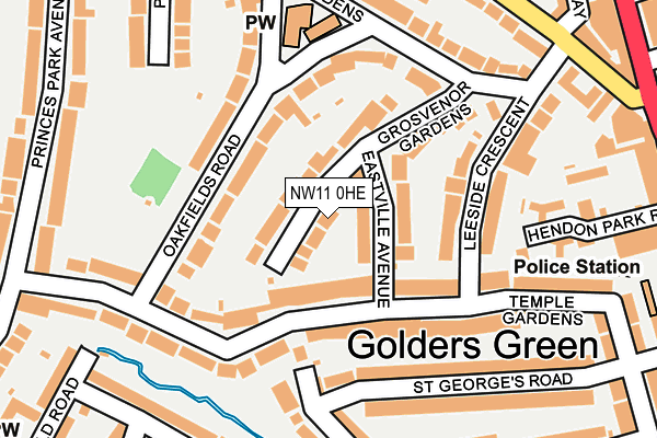 NW11 0HE map - OS OpenMap – Local (Ordnance Survey) NW11 0HE map - OS OpenMap – Local (Ordnance Survey)