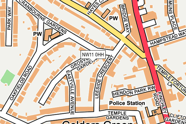 NW11 0HH map - OS OpenMap – Local (Ordnance Survey) NW11 0HH map - OS OpenMap – Local (Ordnance Survey)