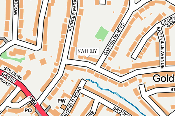 NW11 0JY map - OS OpenMap – Local (Ordnance Survey) NW11 0JY map - OS OpenMap – Local (Ordnance Survey)