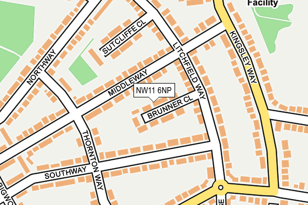 NW11 6NP map - OS OpenMap – Local (Ordnance Survey) NW11 6NP map - OS OpenMap – Local (Ordnance Survey)