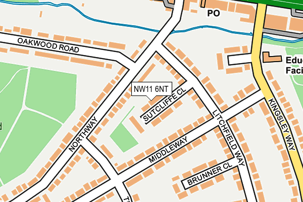 NW11 6NT map - OS OpenMap – Local (Ordnance Survey) NW11 6NT map - OS OpenMap – Local (Ordnance Survey)