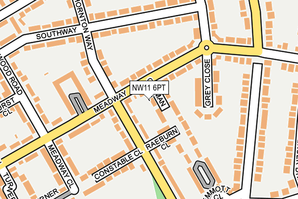 NW11 6PT map - OS OpenMap – Local (Ordnance Survey) NW11 6PT map - OS OpenMap – Local (Ordnance Survey)