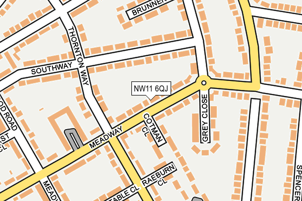 NW11 6QJ map - OS OpenMap – Local (Ordnance Survey) NW11 6QJ map - OS OpenMap – Local (Ordnance Survey)