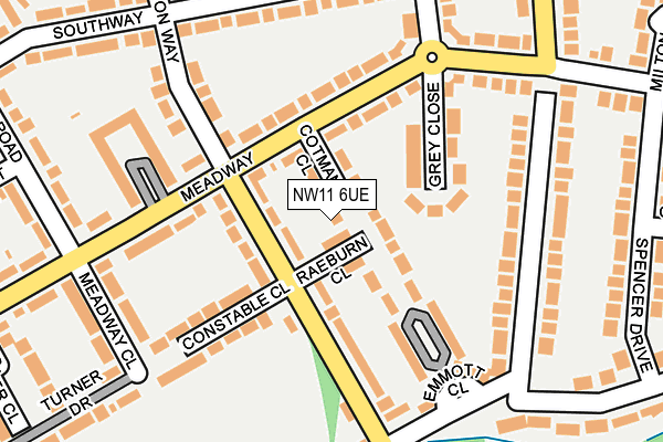 NW11 6UE map - OS OpenMap – Local (Ordnance Survey) NW11 6UE map - OS OpenMap – Local (Ordnance Survey)