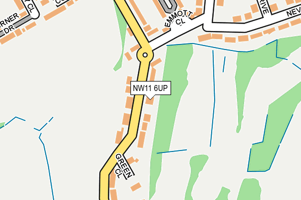 NW11 6UP map - OS OpenMap – Local (Ordnance Survey) NW11 6UP map - OS OpenMap – Local (Ordnance Survey)