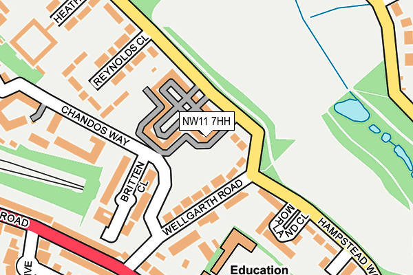 NW11 7HH map - OS OpenMap – Local (Ordnance Survey) NW11 7HH map - OS OpenMap – Local (Ordnance Survey)