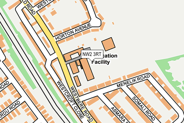 NW2 3RT map - OS OpenMap – Local (Ordnance Survey) NW2 3RT map - OS OpenMap – Local (Ordnance Survey)