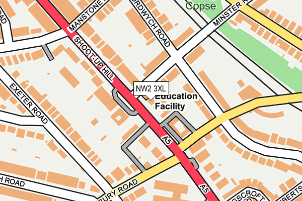 NW2 3XL map - OS OpenMap – Local (Ordnance Survey) NW2 3XL map - OS OpenMap – Local (Ordnance Survey)