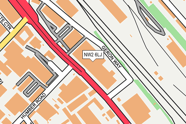 NW2 6LJ map - OS OpenMap – Local (Ordnance Survey) NW2 6LJ map - OS OpenMap – Local (Ordnance Survey)