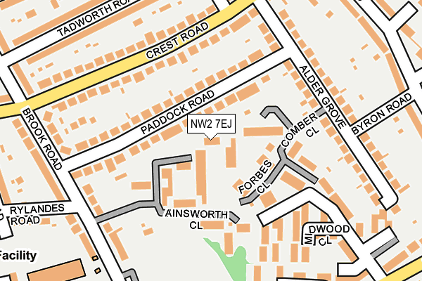 NW2 7EJ map - OS OpenMap – Local (Ordnance Survey) NW2 7EJ map - OS OpenMap – Local (Ordnance Survey)