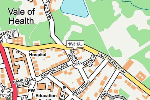 NW3 1AL map - OS OpenMap – Local (Ordnance Survey) NW3 1AL map - OS OpenMap – Local (Ordnance Survey)