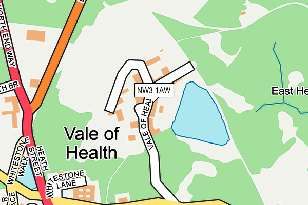 NW3 1AW map - OS OpenMap – Local (Ordnance Survey) NW3 1AW map - OS OpenMap – Local (Ordnance Survey)