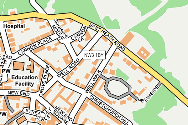NW3 1BY map - OS OpenMap – Local (Ordnance Survey) NW3 1BY map - OS OpenMap – Local (Ordnance Survey)
