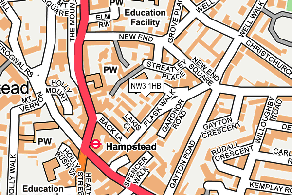 NW3 1HB map - OS OpenMap – Local (Ordnance Survey) NW3 1HB map - OS OpenMap – Local (Ordnance Survey)