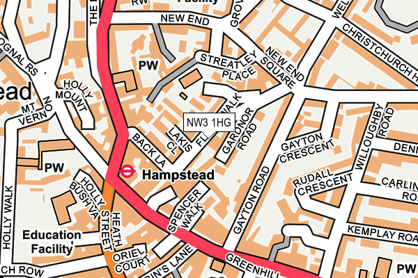 NW3 1HG map - OS OpenMap – Local (Ordnance Survey) NW3 1HG map - OS OpenMap – Local (Ordnance Survey)