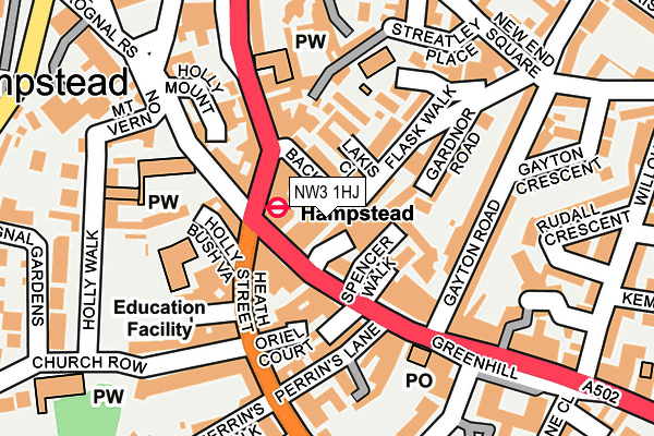 NW3 1HJ map - OS OpenMap – Local (Ordnance Survey) NW3 1HJ map - OS OpenMap – Local (Ordnance Survey)