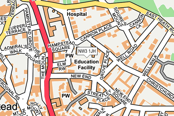 NW3 1JH map - OS OpenMap – Local (Ordnance Survey) NW3 1JH map - OS OpenMap – Local (Ordnance Survey)