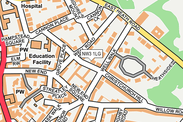 NW3 1LG map - OS OpenMap – Local (Ordnance Survey) NW3 1LG map - OS OpenMap – Local (Ordnance Survey)
