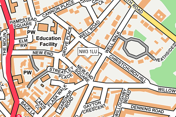 NW3 1LU map - OS OpenMap – Local (Ordnance Survey) NW3 1LU map - OS OpenMap – Local (Ordnance Survey)