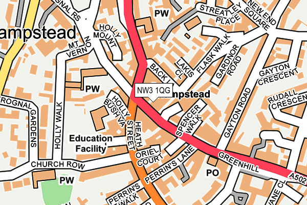 NW3 1QG map - OS OpenMap – Local (Ordnance Survey) NW3 1QG map - OS OpenMap – Local (Ordnance Survey)