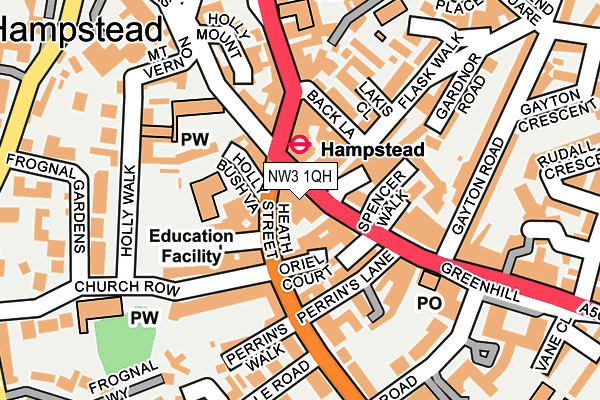 NW3 1QH map - OS OpenMap – Local (Ordnance Survey) NW3 1QH map - OS OpenMap – Local (Ordnance Survey)