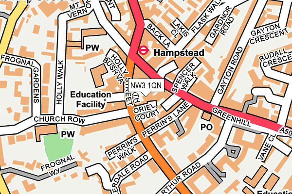 NW3 1QN map - OS OpenMap – Local (Ordnance Survey) NW3 1QN map - OS OpenMap – Local (Ordnance Survey)
