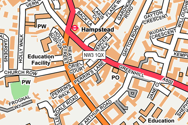 NW3 1QX map - OS OpenMap – Local (Ordnance Survey) NW3 1QX map - OS OpenMap – Local (Ordnance Survey)