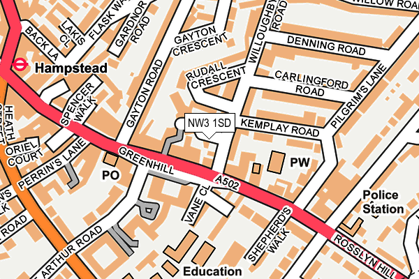 NW3 1SD map - OS OpenMap – Local (Ordnance Survey) NW3 1SD map - OS OpenMap – Local (Ordnance Survey)