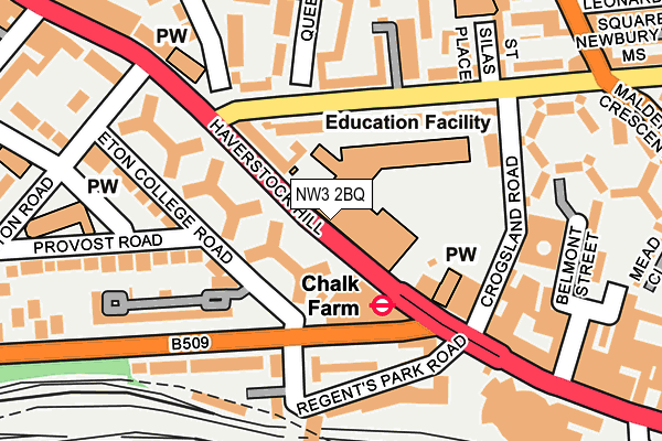 NW3 2BQ map - OS OpenMap – Local (Ordnance Survey) NW3 2BQ map - OS OpenMap – Local (Ordnance Survey)