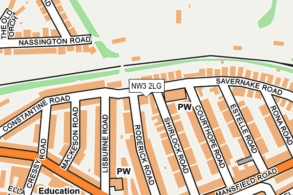 NW3 2LG map - OS OpenMap – Local (Ordnance Survey) NW3 2LG map - OS OpenMap – Local (Ordnance Survey)