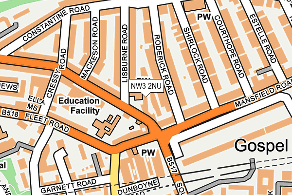 NW3 2NU map - OS OpenMap – Local (Ordnance Survey) NW3 2NU map - OS OpenMap – Local (Ordnance Survey)