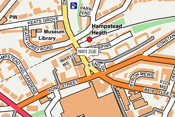 NW3 2QE map - OS OpenMap – Local (Ordnance Survey) NW3 2QE map - OS OpenMap – Local (Ordnance Survey)