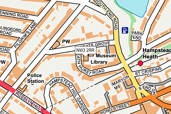 NW3 2RR map - OS OpenMap – Local (Ordnance Survey)
