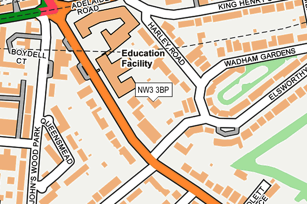 NW3 3BP map - OS OpenMap – Local (Ordnance Survey) NW3 3BP map - OS OpenMap – Local (Ordnance Survey)