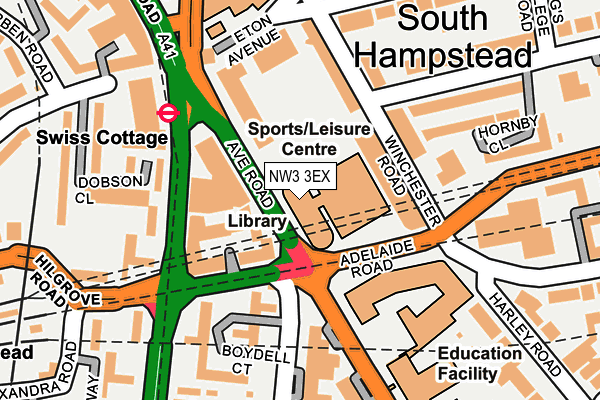 NW3 3EX map - OS OpenMap – Local (Ordnance Survey) NW3 3EX map - OS OpenMap – Local (Ordnance Survey)