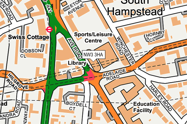 NW3 3HA map - OS OpenMap – Local (Ordnance Survey) NW3 3HA map - OS OpenMap – Local (Ordnance Survey)