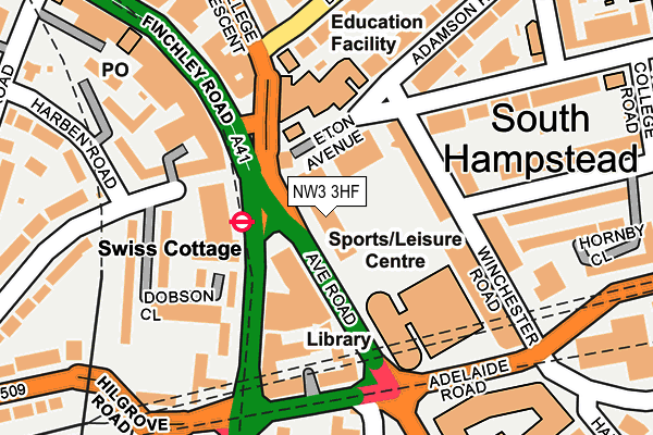 NW3 3HF map - OS OpenMap – Local (Ordnance Survey) NW3 3HF map - OS OpenMap – Local (Ordnance Survey)
