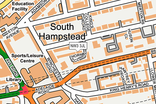 NW3 3JL map - OS OpenMap – Local (Ordnance Survey) NW3 3JL map - OS OpenMap – Local (Ordnance Survey)