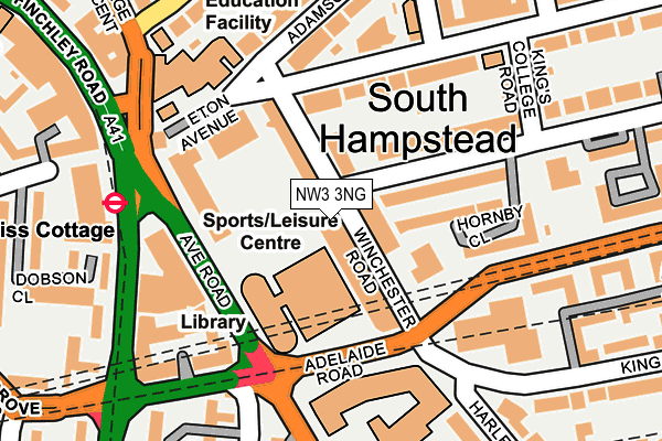 NW3 3NG map - OS OpenMap – Local (Ordnance Survey) NW3 3NG map - OS OpenMap – Local (Ordnance Survey)