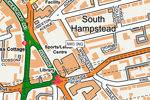 NW3 3NQ map - OS OpenMap – Local (Ordnance Survey) NW3 3NQ map - OS OpenMap – Local (Ordnance Survey)