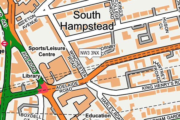 NW3 3NX map - OS OpenMap – Local (Ordnance Survey) NW3 3NX map - OS OpenMap – Local (Ordnance Survey)