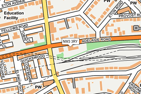 NW3 3RY map - OS OpenMap – Local (Ordnance Survey) NW3 3RY map - OS OpenMap – Local (Ordnance Survey)