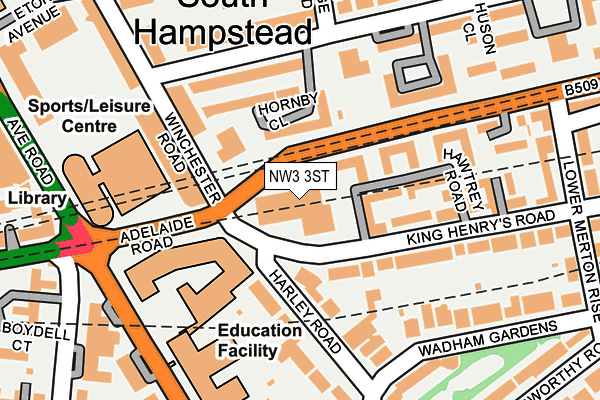 NW3 3ST map - OS OpenMap – Local (Ordnance Survey) NW3 3ST map - OS OpenMap – Local (Ordnance Survey)