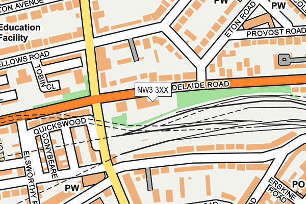 NW3 3XX map - OS OpenMap – Local (Ordnance Survey) NW3 3XX map - OS OpenMap – Local (Ordnance Survey)